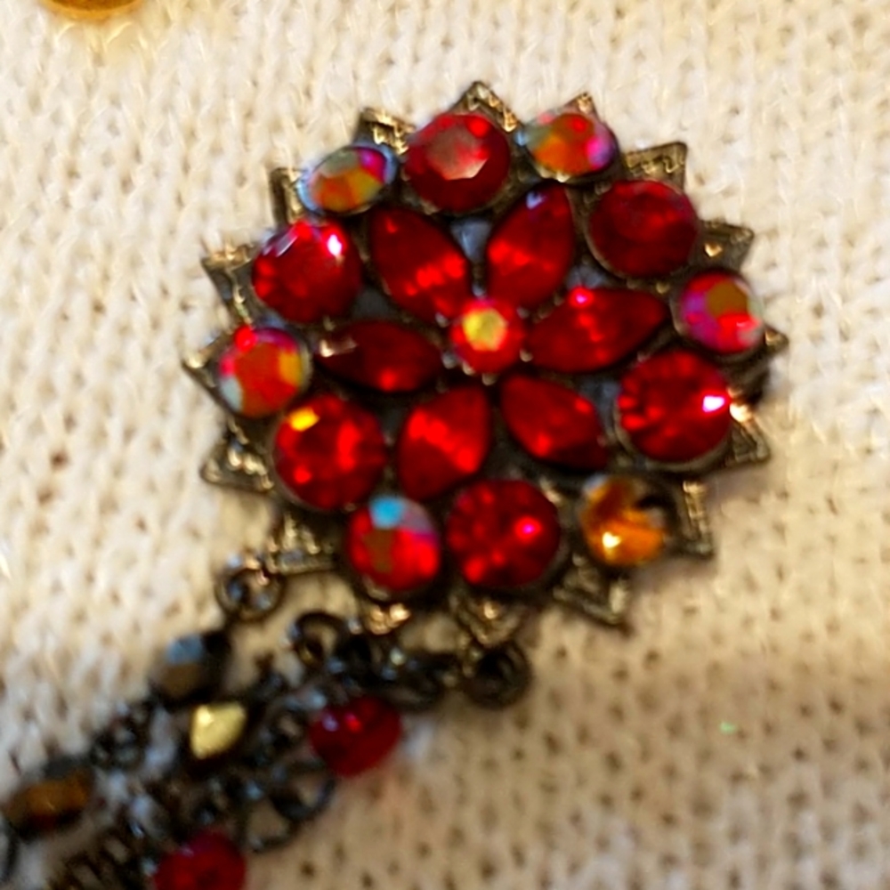 1928 Christmas Poinsettia Brooch